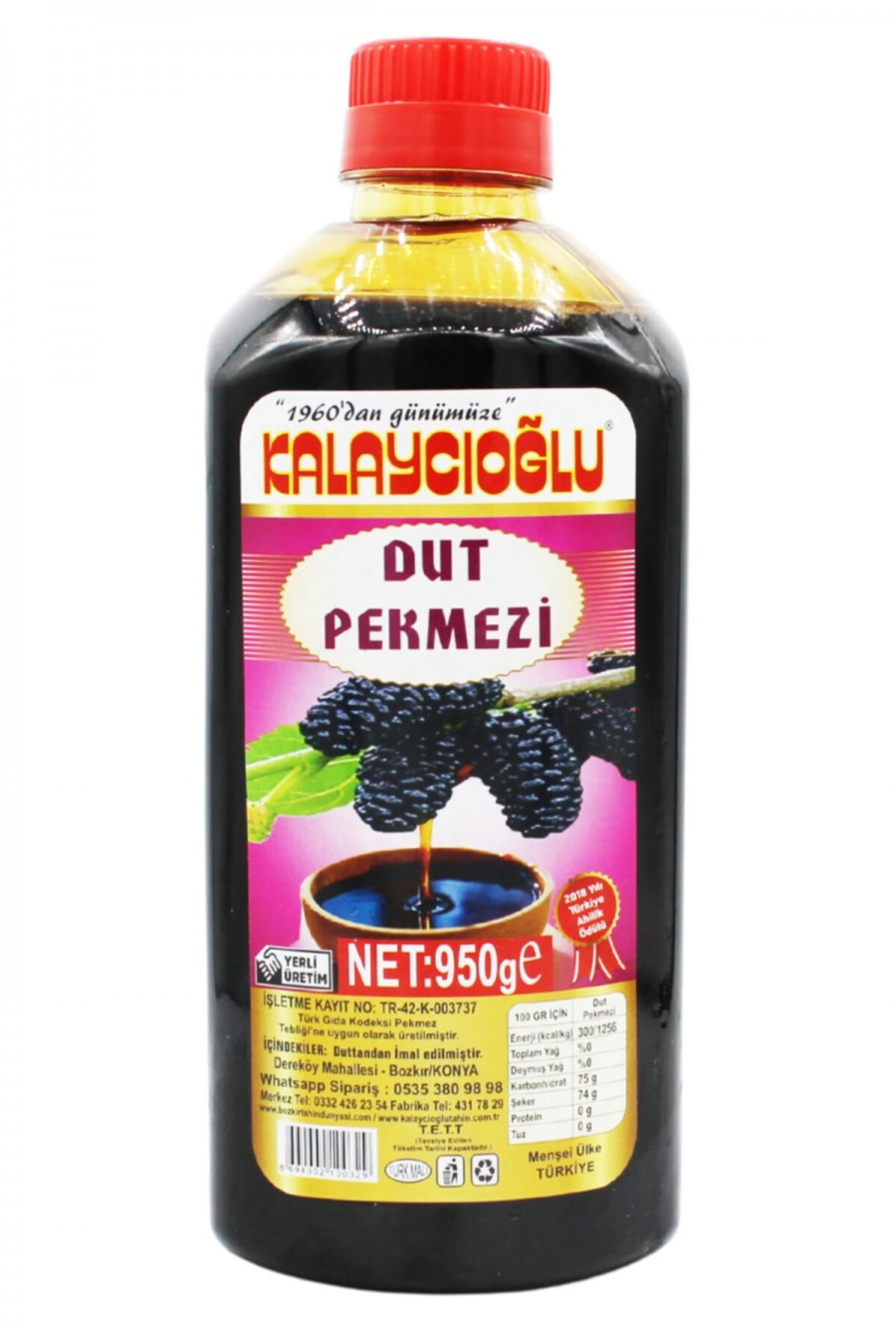 KALAYCIOĞLU DUT PEKMEZİ 950GR